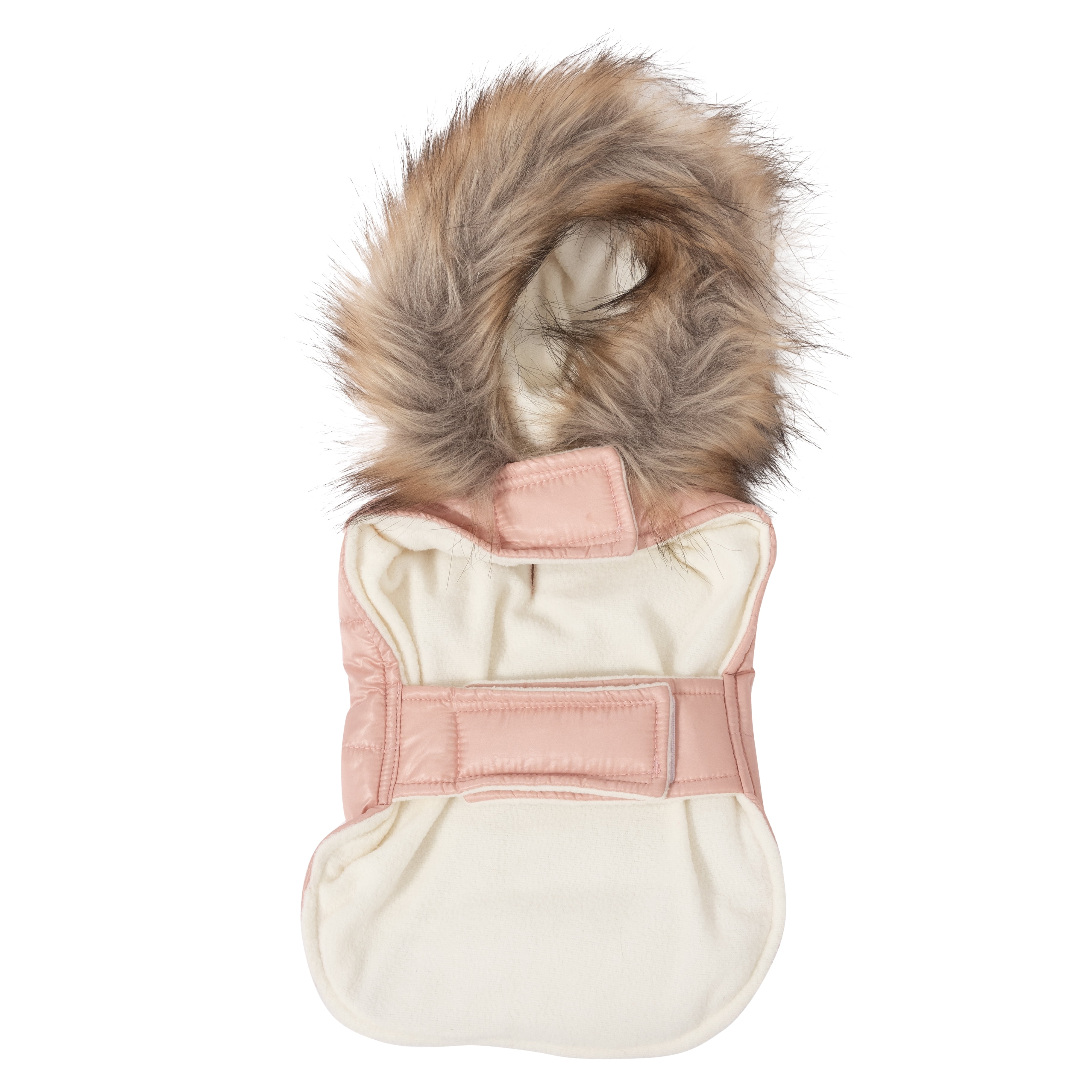 Justice Pet Reversible Puffer Jacket, Champagne, XL