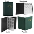 thumbnail image 3 of 120 Pockets Coinn Collection Album - 30x30mm/1.2x1.2inch Coinn Holder Book Coinn Storage Album Money Penny Pocket for Collectors Green, 3 of 5