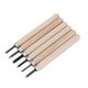 thumbnail image 5 of Kit de 6 cuchillos para tallar madera Cuchillos para sellos de goma para principiantes Kit de cuchillos para esculpir de acero, 5 of 10