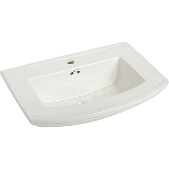 Mansfield 328-1 WHT Barrett Pedestal Top with Single Hole