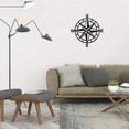 thumbnail image 4 of ESTART 11-inch Metal Nautical Compass Wall Decor,  Wall Art for Living Room, Bedroom, Office, Patio, 4 of 12