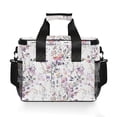 thumbnail image 7 of FORMRS Insulated Cooler Bag 24 Cans Capacity Soft Leakproof Lunch Box with Side Pockets, Purple Wildflowers, 7 of 7