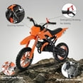 thumbnail image 5 of FONA 49cc 2-Stroke Dirt Bike for Kids 8-12, 25mph Mini Motorcycle with Dual Disc Brakes, Multi Terrain Tires, Suspension & Soft Seat Orange, 5 of 7