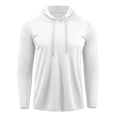 thumbnail image 3 of GrmtClth Men's Hoodie Lightweight Relaxed Fit Soft Breathable Cotton Pullover Sweatshirt with Front Pockets White L, 3 of 5