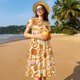 thumbnail image 4 of Balery Various Bread Vestidos sueltos de manga corta para mujer, vestidos de verano 2025, vestidos casuales de corte A con vuelo., 4 of 6