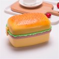 thumbnail image 2 of Boîte à Lunch Hamburger Créative Boîte Bento pour Enfants Boîte à Lunch Hamburger Créative Contenant Alimentaire avec Fourchette Contenant Alimentaire 800ml, 2 of 6