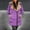 Purple, variant on Women Plus Size Winter Coat Lapel Collar Long Sleeve Padded Leather Jacket Vintage Thicken Coat Sheepskin Jacket Winter Coat Women 3x Jackets Women plus Size Hoodie Fashion Jacket Women's Vest plus