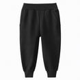 thumbnail image 2 of NOLDARES Boys' Tricot Bottom Sweatpants - Athletic Running Pants with Pockets for Kids Teens Youth(Black,6-7 Years), 2 of 4