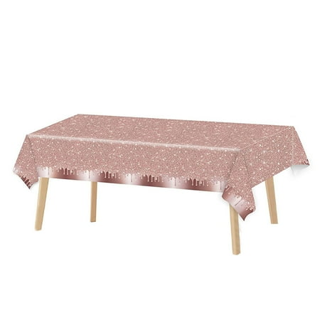 

Canis Glamorous Glitter Table Linen in Rosy Gold for Birthday Celebration