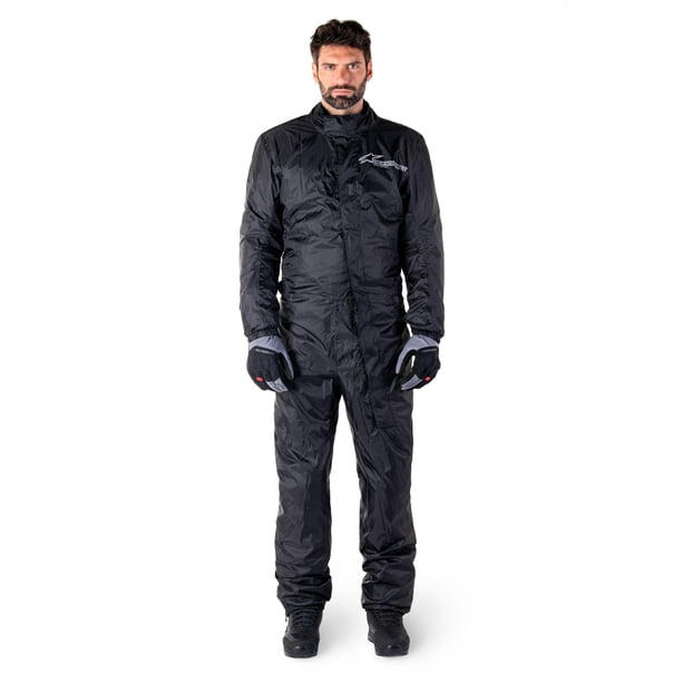 Traje De Motocicleta Impermeable Alpinestars Hurricane Rain V2 Equipo De Lluvia Ligero Para Todo Clima Con Características De Seguridad Reflectantes Diseño Compacto Y Duradero Para Motociclistas L Neg