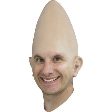 Conehead Cone Head Egg Headpiece Bald Wig Costume Accessory with ears Hat