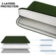 thumbnail image 3 of Funda para portátil Naukay de 15.6 pulgadas, color verde militar, impermeable, 3 of 7