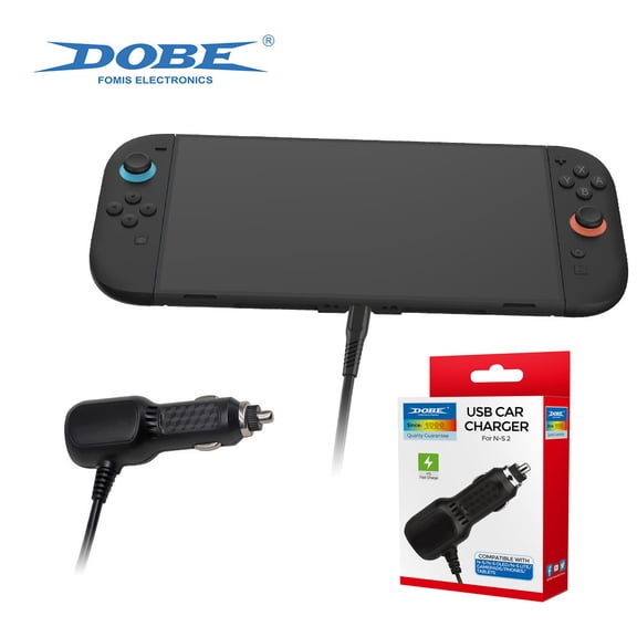 Nintendo Switch 2/Switch/OLED Fast Charging Car Charger - USB-C PD Vehicle Power Adapter, Compact High-Speed Charger for On-the-Go Gaming