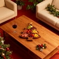 thumbnail image 5 of 1Pcs Christmas Appetizer Platter, 7.8 Inch Cutting Board Acacia Serving Trays Wood Charcuterie Board Tray Snack Dessert Candy Dish Plate for Kitchen Gifts (Christmas Tree), 5 of 7
