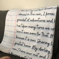 thumbnail image 3 of Love Letter Blanket for Wife, Personalized Gift for Wife, 3 of 10