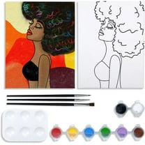 VOCHIC Pre Drawn Canvas Painting Art Kit (8 Piece)