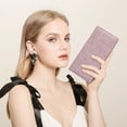 thumbnail image 6 of FALAN MULE Ultra Slim Thin Wallet for Women Bifold Leather RFID Blocking Designer Credit Card Holder, 6 of 10