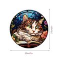 thumbnail image 3 of Panel Del Con Cadena Y Gancho Vitral Gato Acrílico, 3 of 9