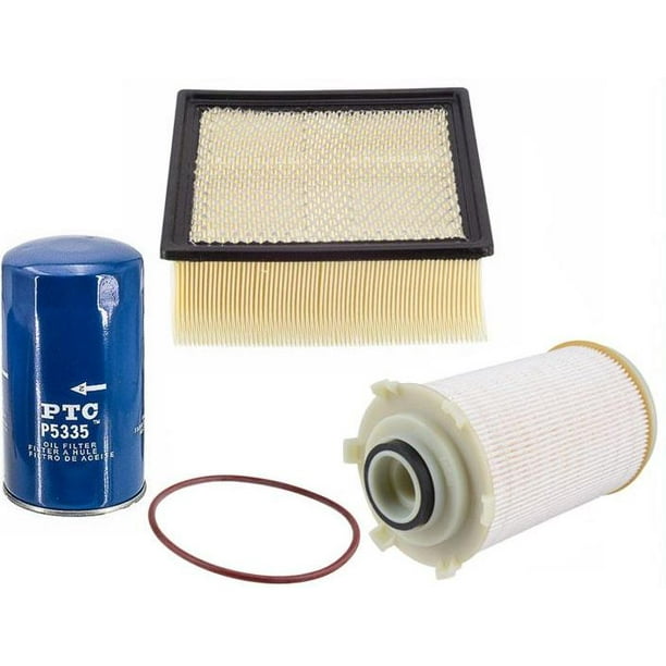 For 0710 Dodge Ram 2500 6.7L Diesel Water Separator Fuel Filter Oil & Air 3pc