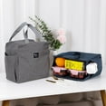 thumbnail image 2 of PENGXIANG Sac à Lunch Isolé Durable Imperméable Sac Fourre-Tout Ouvert Réutilisable pour Bureau École Extérieur, 2 of 10