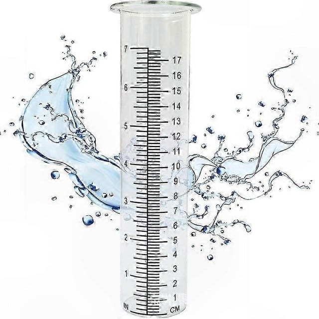 Rain Gauge Tube for Outdoor Water Measurement in Yard and Garden Use
