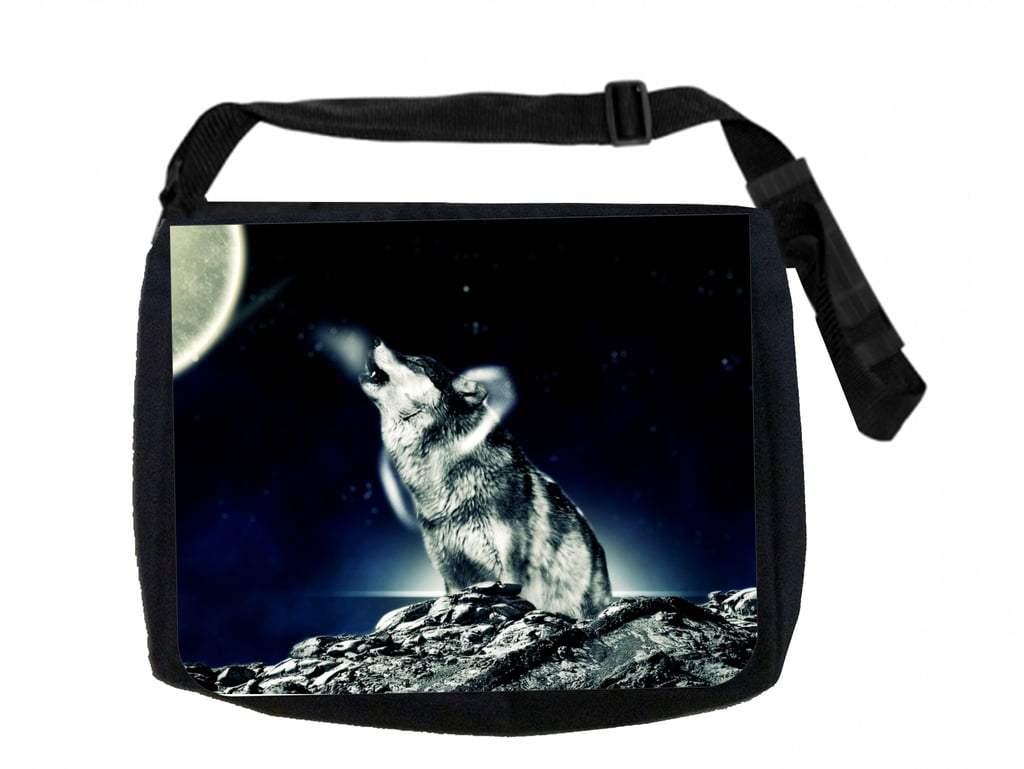 Laptop Sleeve Case Howling Wolf Water-Resistant Neoprene Notebook Computer Tablet Briefcase Carrying Bag 