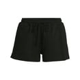 thumbnail image 5 of No Boundaries Women's Sleep Pull-On Fleece Shorts, 3" Inseam, Sizes XXS-3X, 5 of 5