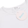 thumbnail image 4 of Arshiner Girls Short Sleeve Summer Shirts Crop Top Crew Neck Fashion Casual Tee Black 11-12 Years 150 Off-white, 4 of 8