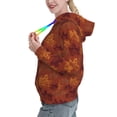 thumbnail image 2 of Fotbe fall Maple Pattern Womens Long Sleeve Hoodie, Pullover Hooded Sweatshirt, Kangaroo Pocket Hoodie with Eye-catching Drawstrings-Small, 2 of 7