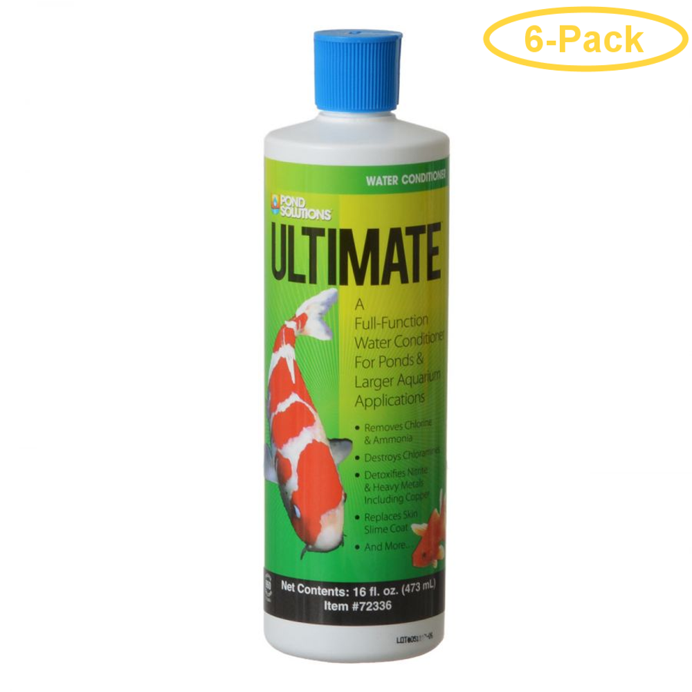 Pond Solutions Ultimate Water Conditioner for Ponds 16 oz Pack of 6