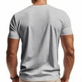 thumbnail image 4 of Gray Mens Work Out Gym Lounge Jogger Tshirts Short Sleeve Tee Tops for Mens V Neck Loose Fit Basic Summer Fall Tee Shirt 2025 Clothing Country Concert Y2K XL, 4 of 9