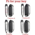 thumbnail image 2 of Key Fob Cover Compatible with Kia Telluride/Sorento/K4/K5/K8/Carnival/EV3/EV5/EV6/EV9 2022-2026 TPU 7 Button Keychain Case Holder Protector,7 Button-b Black, 2 of 7