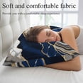 thumbnail image 5 of Blue Marble Standard Pillow Covers, Grey Gold Texture Vintage Farmhouse Art Soft Throw Pillow Cases with Invisible Zipper, Decorative Pillowcase Pillows Protectors for Sofa Bed Chair 20"x26", 5 of 9