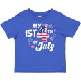 thumbnail image 3 of Inktastic My 1st 4th of July with Striped Stars Boys or Girls Baby T-Shirt, 3 of 5