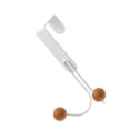 thumbnail image 3 of Back Door Hooks Chinese Cherry Iron Punch Free Horizontal White Door Towel Hanger Rack for Home Hats Storage 2 Hooks, 3 of 9