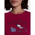 thumbnail image 4 of Peanuts Women's and Women's Plus Size Snoopy Ghost Stories Sleep Tank Top, Sizes XS-2X, 4 of 6