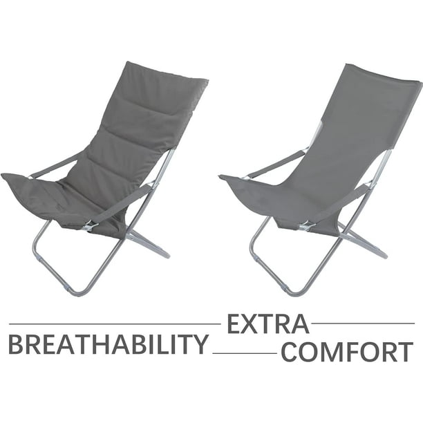 Padded folding 2025 lawn chairs walmart