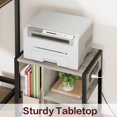 thumbnail image 3 of GloryStar Support d'Imprimante sous le Bureau avec Station de Recharge, Table d'Imprimante Industrielle avec 3 Étagères de Rangement, Chariot d'Imprimante Mobile Robuste avec Roues Verrouillables pour le Rangement du Papier, Bureau à Domicile, 3 of 8