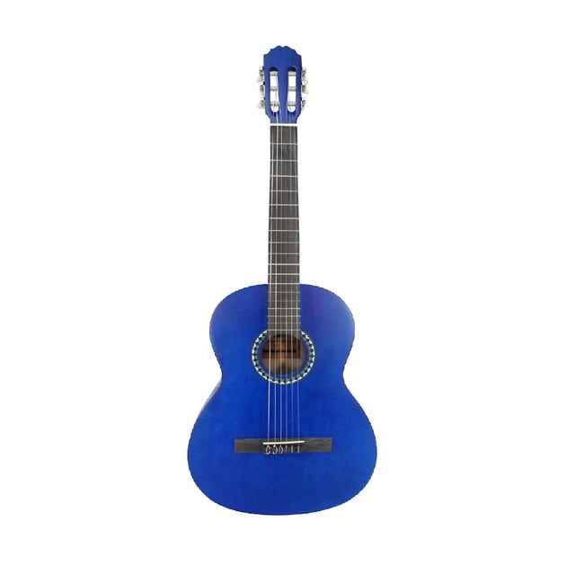 Guitarra Clasica Gewa Ps510155 Azul 4/4 Cuerdas Nylon