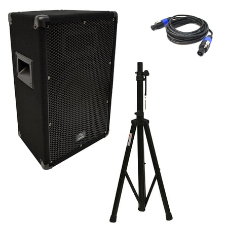 Harmony Audio HA-V10P DJ 10  Passive 300W PA Speaker Speakon Cables & Stand New price history on PriceWatchPro
