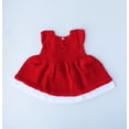 thumbnail image 2 of Woonie Handmade Crochet Bow Frock With Headband-Red, 2 of 2
