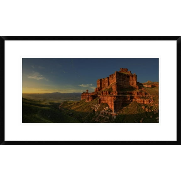 Global Gallery David Martin Castan 'Small Canyon' Framed Wall Art
