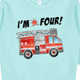thumbnail image 3 of Inktastic I'm 4 Fire Truck 4th Birthday Toddler Sweatshirt, 3 of 4