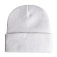 thumbnail image 1 of Qarigey Sombreros de punto de otoño, gorra bordada portátil para mantener el calor, gorro y cálido para esquiar a la moda cómodo para fiesta al Sombreros Blanco Qarigey AP013233-02, 1 of 6