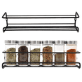 thumbnail image 1 of Heavy Duty Slide Out Seasoning Kitchen Organizer, Durable Material To Last, For Cabinet - Space-Saving Organizer, Wall Mount Spice Organizer, Pull Out Spice Rack Organizer, 2 Sets, 1 of 5