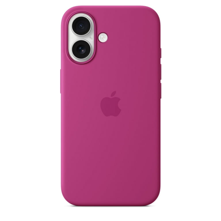 Apple iPhone 16 Silicone Case with MagSafe - Fuchsia Apple iPhone 16 Silicone Case with MagSafe - Fuchsia