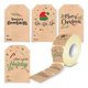 thumbnail image 3 of Pegatinas navideñas, etiquetas adhesivas, pegatinas personalizadas para scrapbooking y fiestas. marrón, 3 of 5