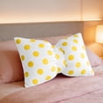 thumbnail image 5 of Velvet Bow Lumbar Throw Pillow 20x13, Polka Dot Decorative Cushion for Couch Bed Sofa, Soft Rectangle Pillow for Bedroom Living Room Room Decor, 5 of 5
