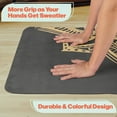 thumbnail image 4 of RAD Sportz Sweat Absorbent Grippy Suede Hot Yoga Mat with Strap, Black, 4 of 6