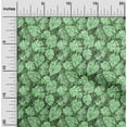 thumbnail image 2 of oneOone Cotton Silk Green Fabric Tropical Leaf Sewing Material Print Fabric By The Yard 42 Inch Wide, 2 of 5